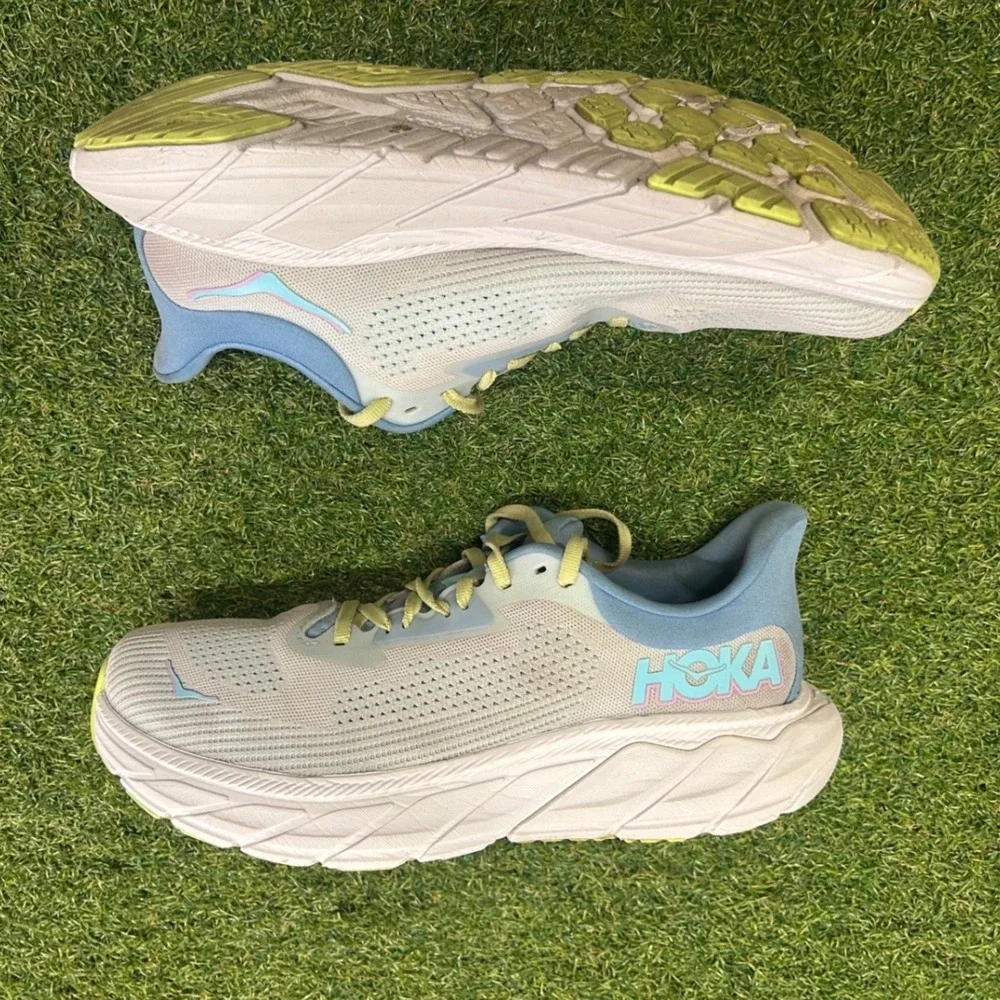 Hoka Arahi 7 Wide Ice Water Citrus Running Shoes Womens 9D 1147890 ISK